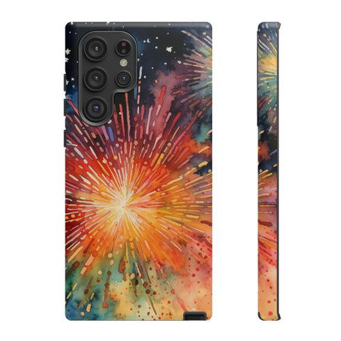 Summer Fireworks in Watercolor - Impact Resistant Phone Case